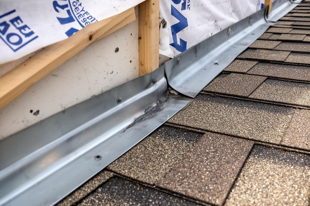 Roof flashing defect found during new construction home inspection in Northern Colorado